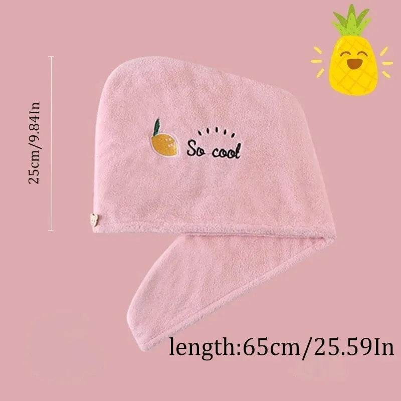 1pc Quickly Dry Hair Hat Super Absorbent Soft Bathroom Women Head Towels Girls Cute Hair Towel Hair Dry Wrap Bonnets - P12 Hub Europe