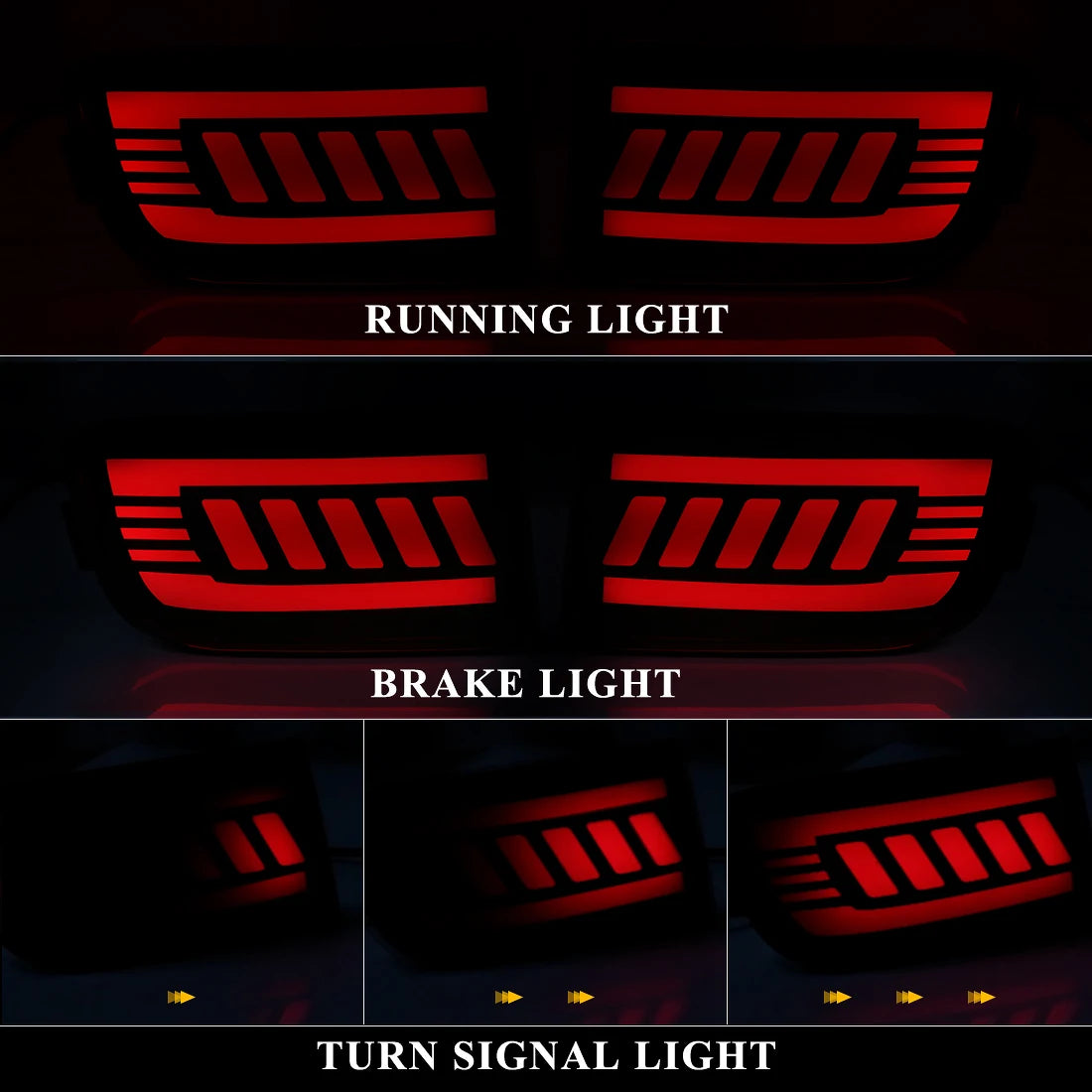 Car LED Rear Bumper Light Brake Turn Signal Lamp For Toyota Prado 120 FJ120 LC120 J12 4Runner 2003 2004 2005 2006 2007 2008 2009