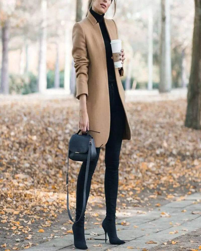 Office Lady Wool Blend Coat - P12 Hub Europe