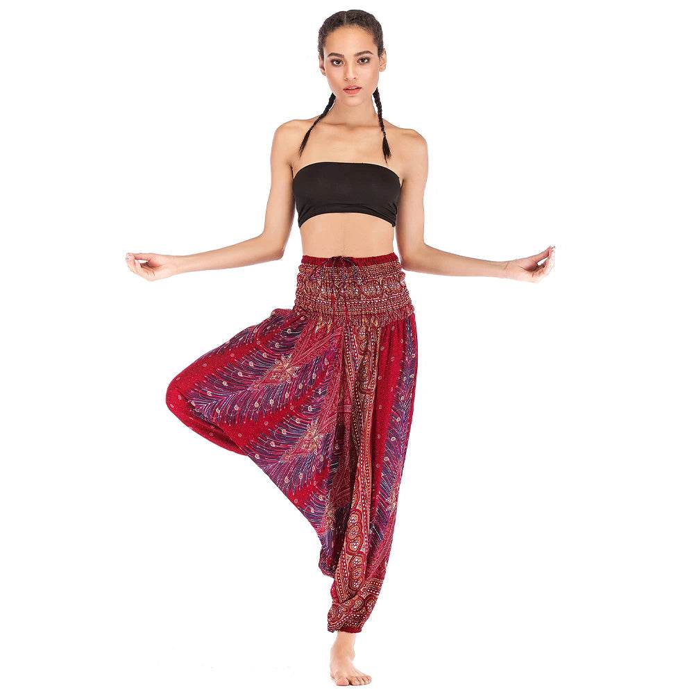 Women's Boho Harem Rayon Pants - P12 Hub Europe