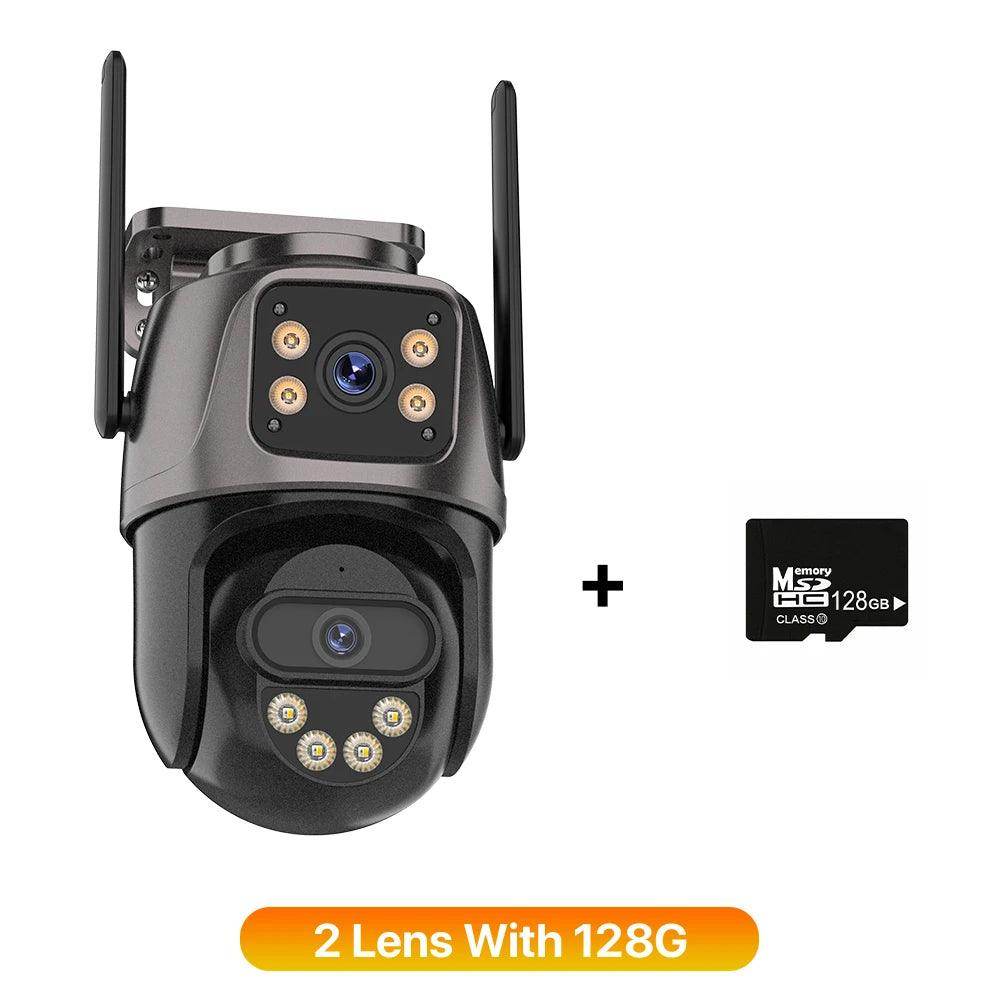 Outdoor Camera 4K 8MP 3-Lens Outdoor Cam | AI Track, PTZ, Color Night - P12 Hub Europe