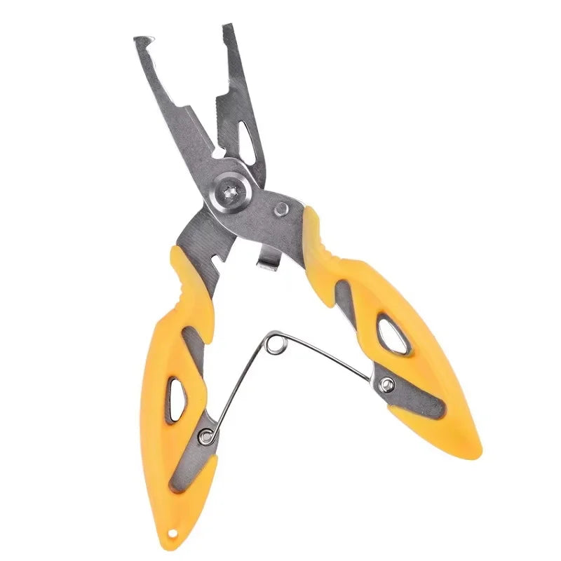 Multifunction Stainless Steel Fishing Pliers Tools Tackle Pliers Vise Knitting Flies Braid Scissors Set Fish Tongs Accessories