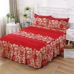 Stylish Single-piece Bed Circumference Skirt, Korean Version Bedspread & Coverlet, Fade-Resistant Design - P12 Hub Europe