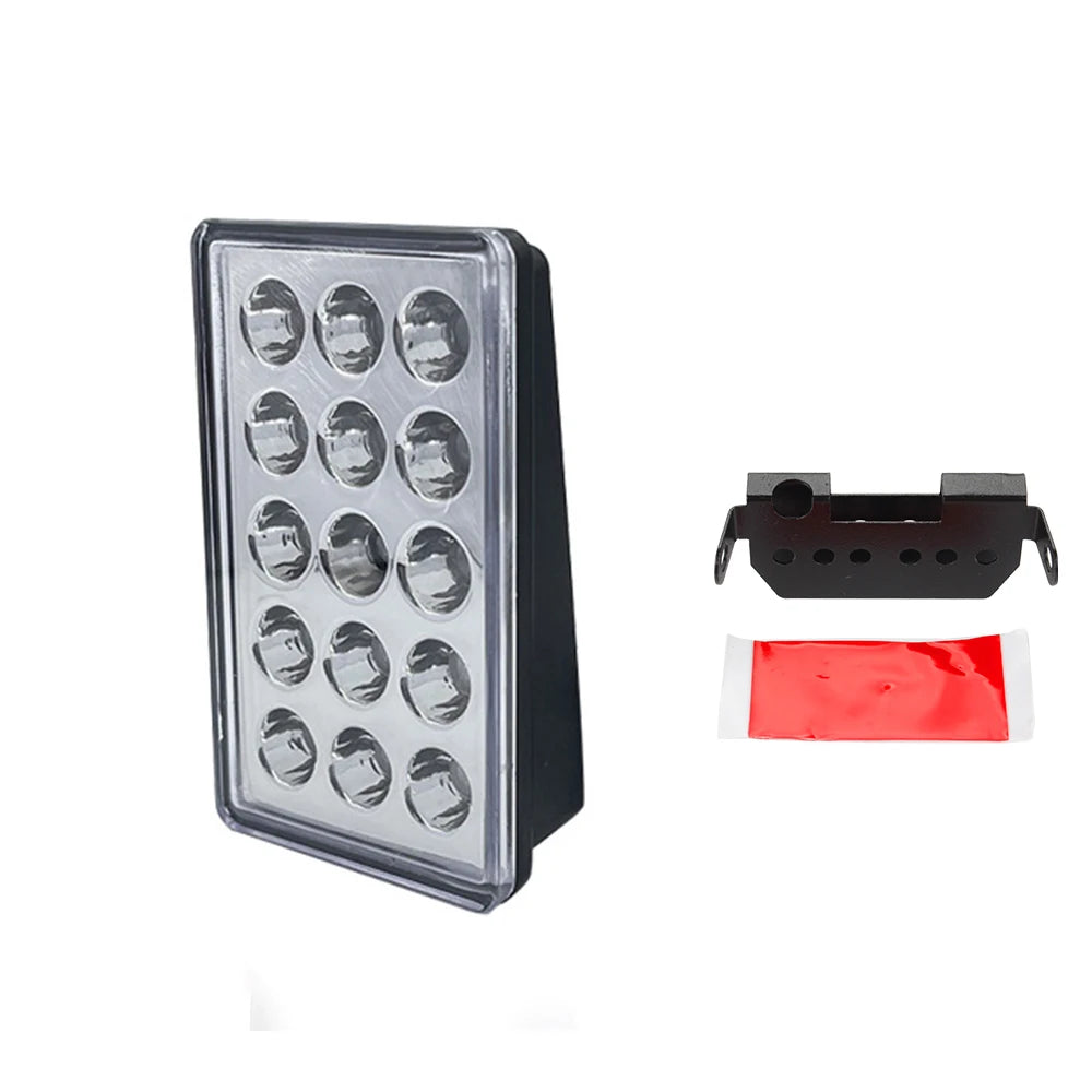 F1 Style Led Brake Pilot Lights 12V 15led Rear Tail Lights Auto Flash Warning Reverse Stop Safety Signal Lamps For Car SUV Moto