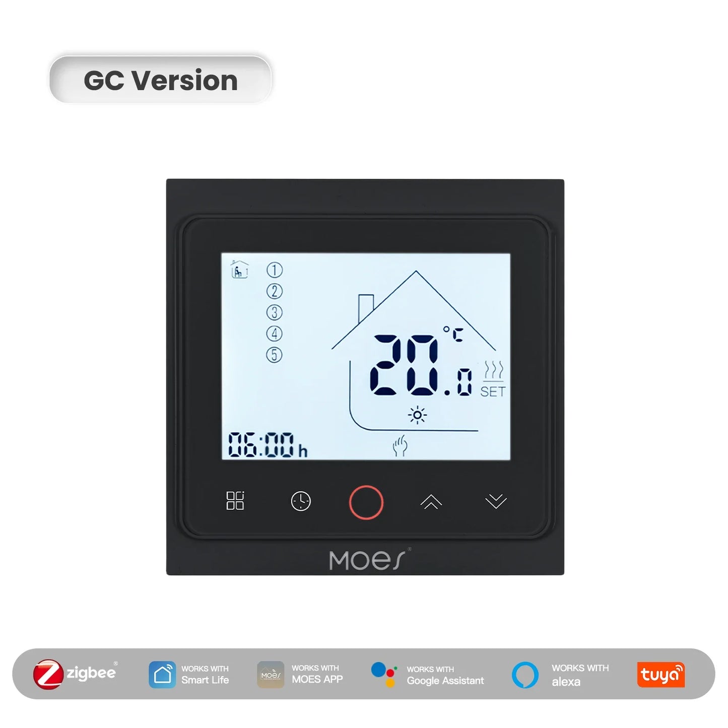 MOES Tuya ZigBee Smart Thermostat Room Temperature Control Water/Electric Floor Heating Gas Boiler Work With Alexa Google Home