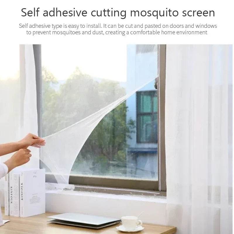 Simple Anti Mosquito No Need to Punch Holes Mosquito Net Window Self-adhesive Type Anti-mosquito Screens Home Textile Garden - P12 Hub Europe