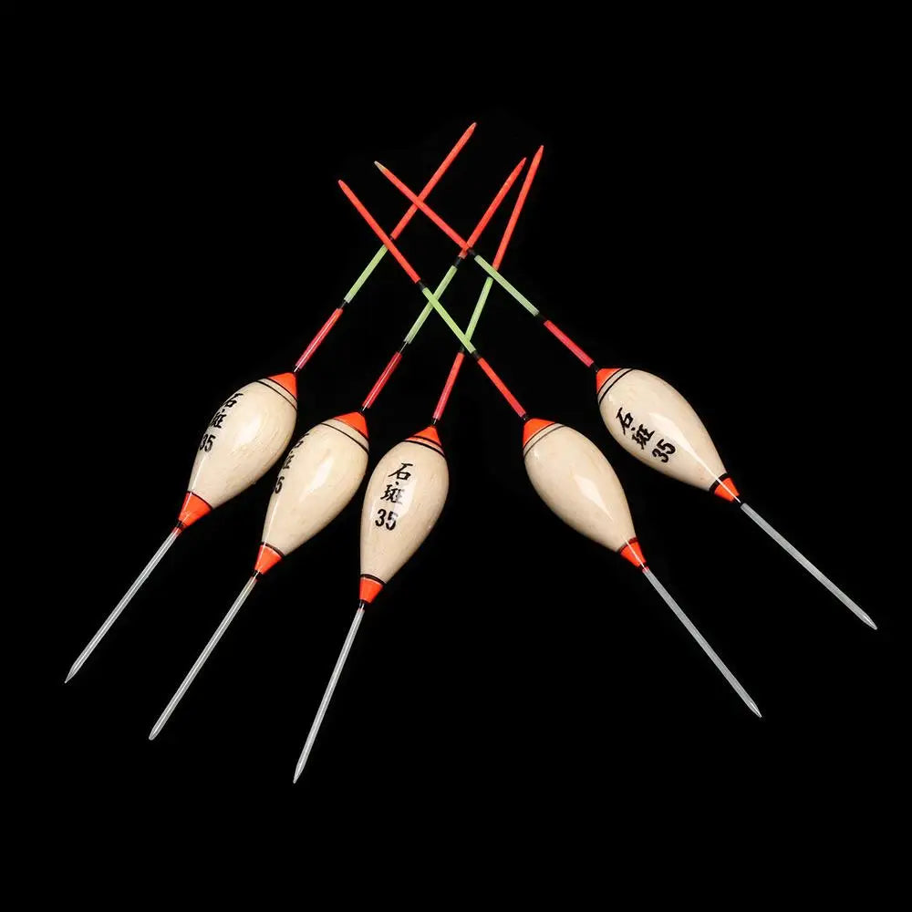 5pcs New Fishing Floats Balsa Flotteur Balsa Wood Wooden Floats Durable Portable Exquisite High Quality Floats Hot 3# 4# 10#