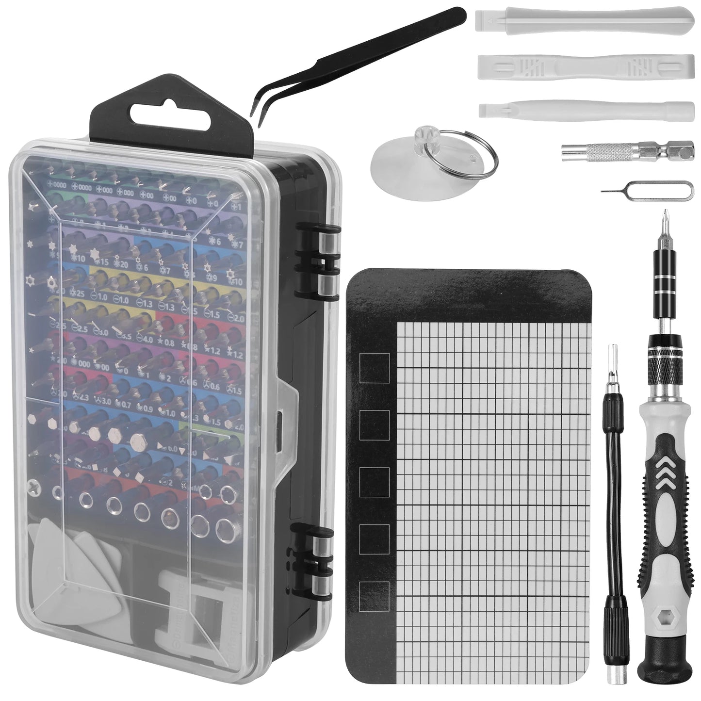 117 in 1 Precision Mechanic Screwdriver Set Mini Tool Set with Torx Triwing Bits Repair Tools for Macbook Laptop PC Xbox Phone