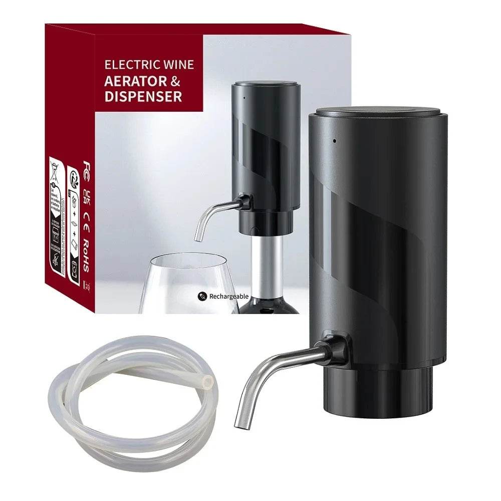 Rechargeable Electric Wine Aerator Dispenser Automatic Wine Decanter Intelligent Electric Wine Dispenser Party Kitchen Tool Gift - P12 Hub Europe