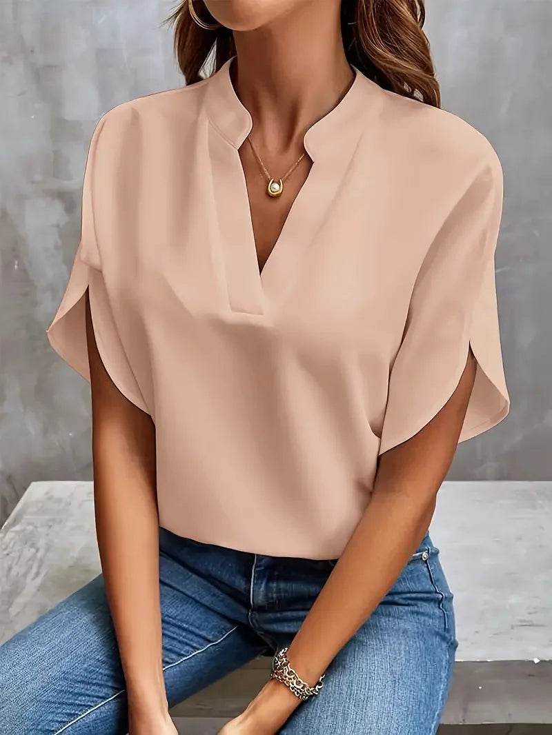 Summer Women's V-neck Blouse - P12 Hub Europe