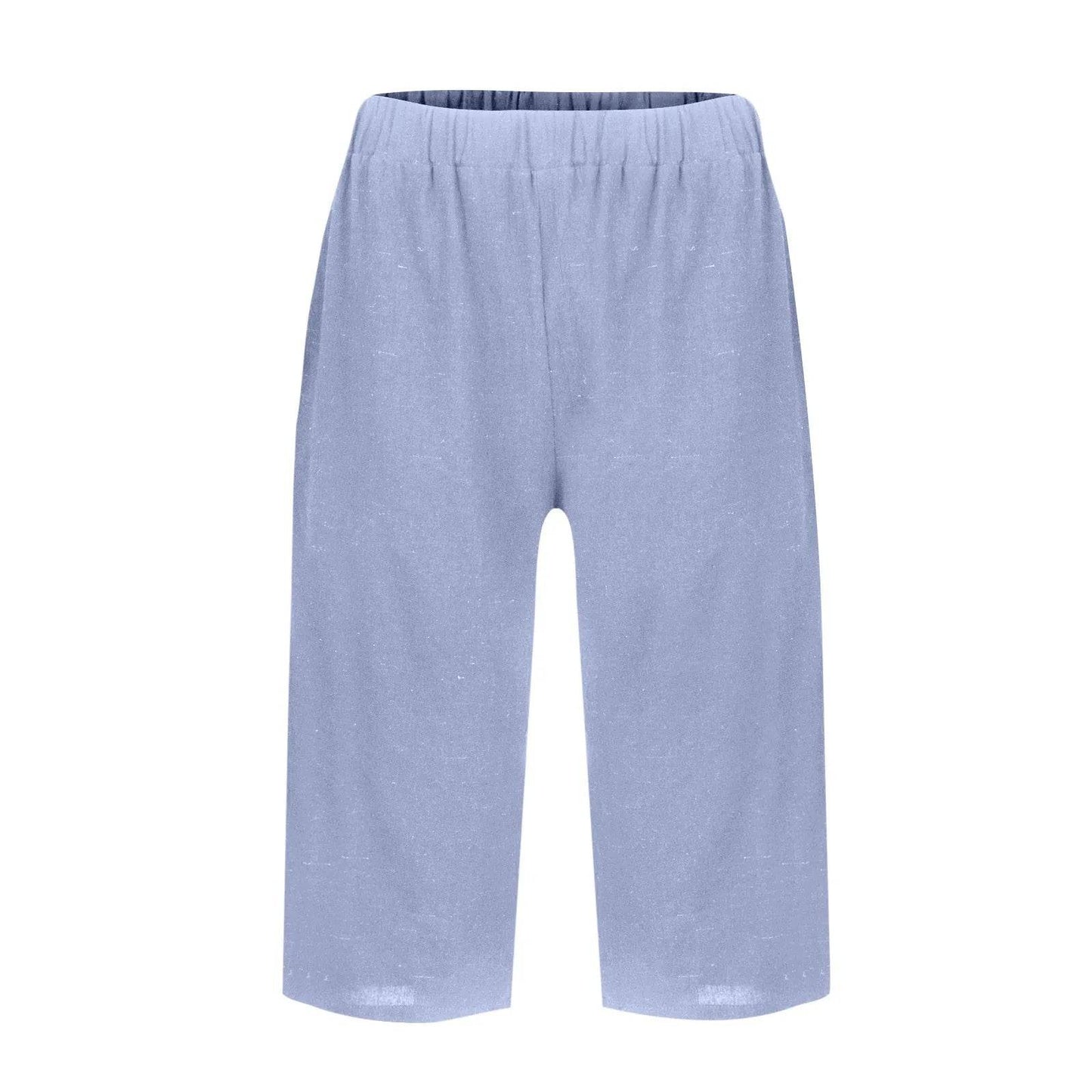 High Waist Solid Workout Capris - P12 Hub Europe