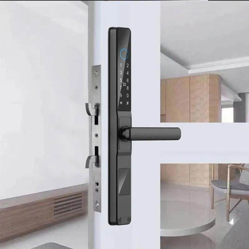 WiFi Sliding Door Lock | IP66, Fingerprint, Card, Code, Glass/Aluminum - P12 Hub Europe