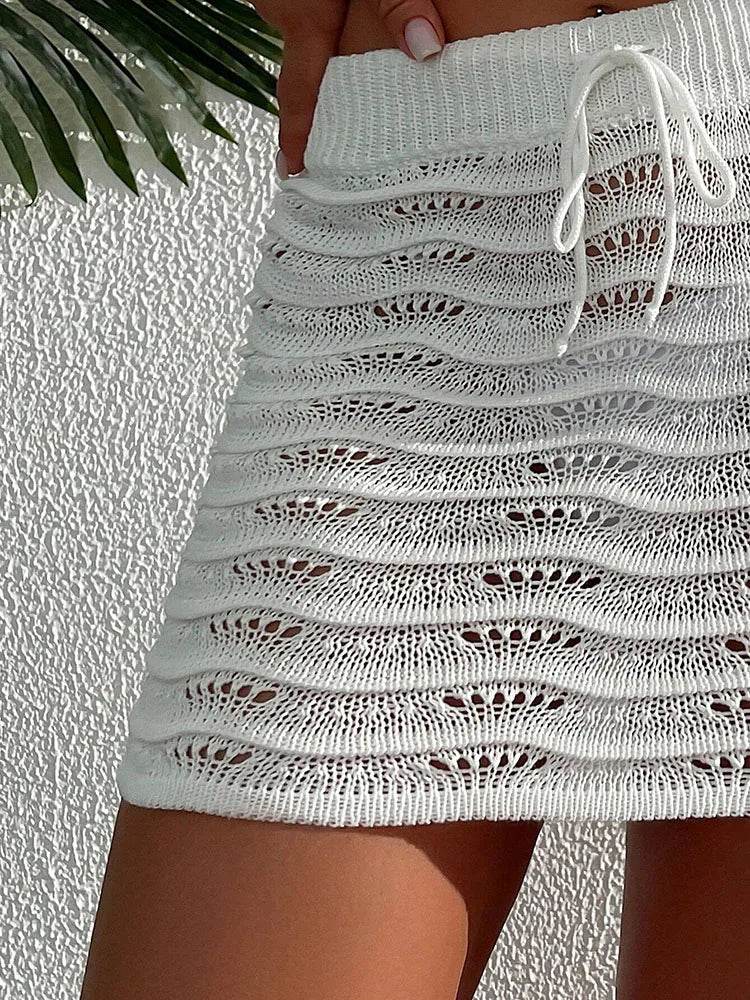 Beach Hollow Knit Short Skirt - P12 Hub Europe