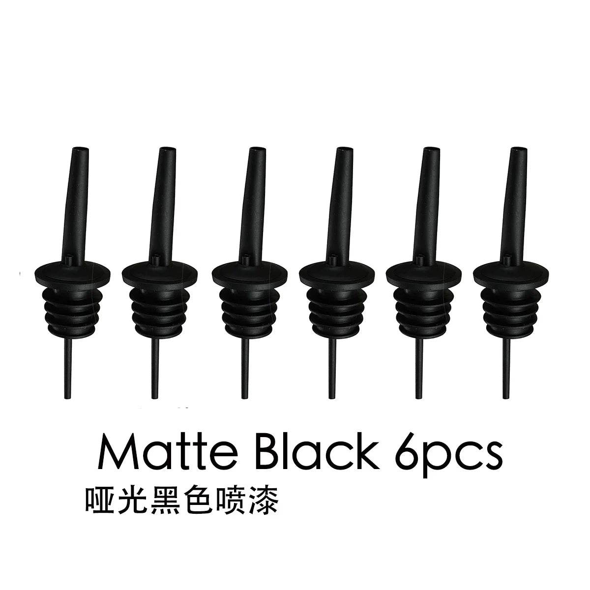 6PCS Stainless Steel Wine Pourer Stopper Bottle Pourer Spout Stopper Speed Pourer Bar Wine Accessories Set of 6 - P12 Hub Europe