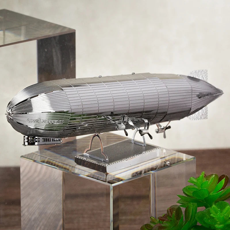 Plane 3D Metal Puzzle Model Kit DIY Laser Cut Puzzles Jigsaw Toy For Children