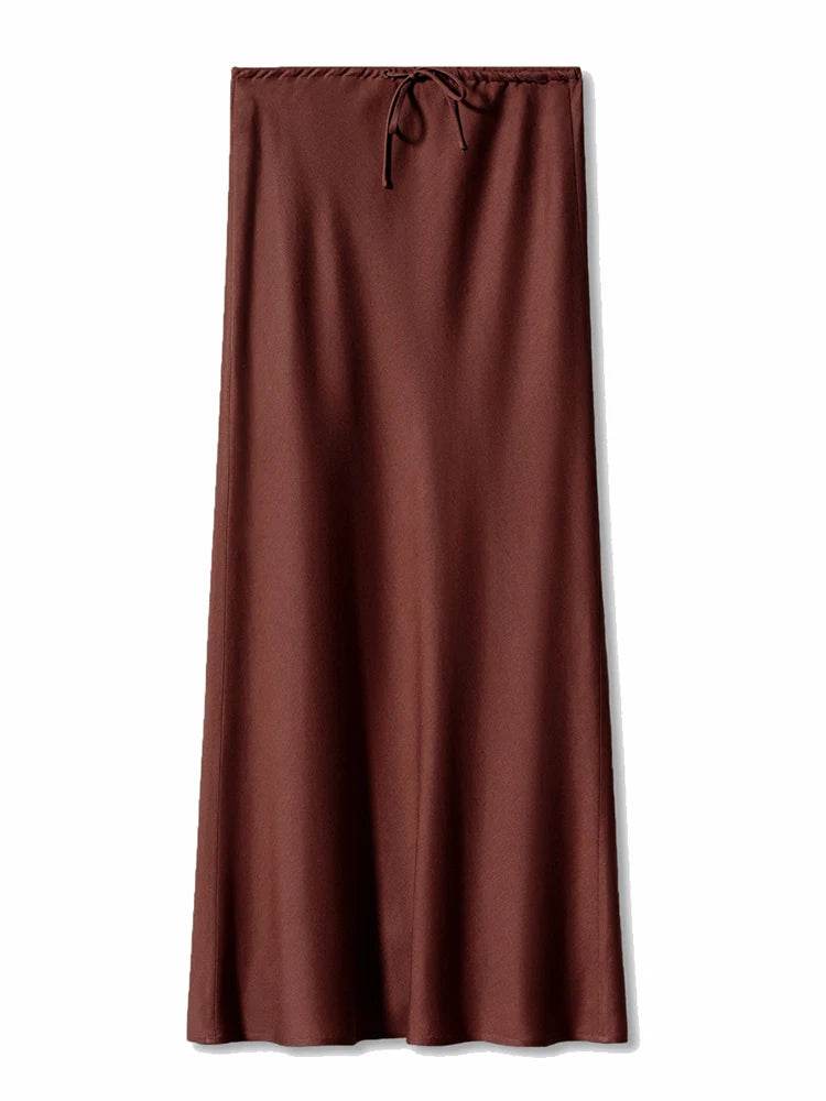 Women's Satin Maxi Skirt - P12 Hub Europe