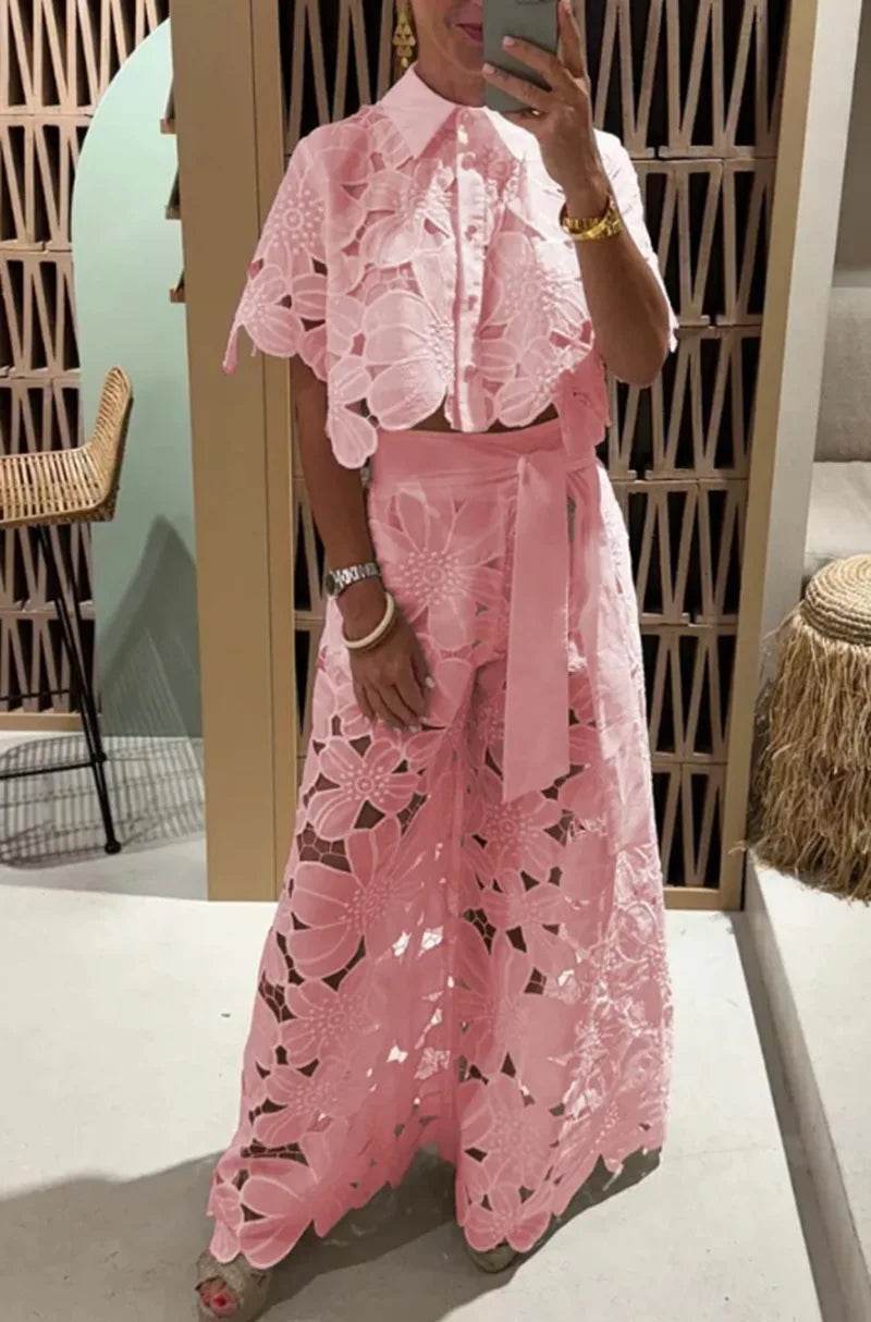 Spring Hollow Wide-Leg Suit - P12 Hub Europe