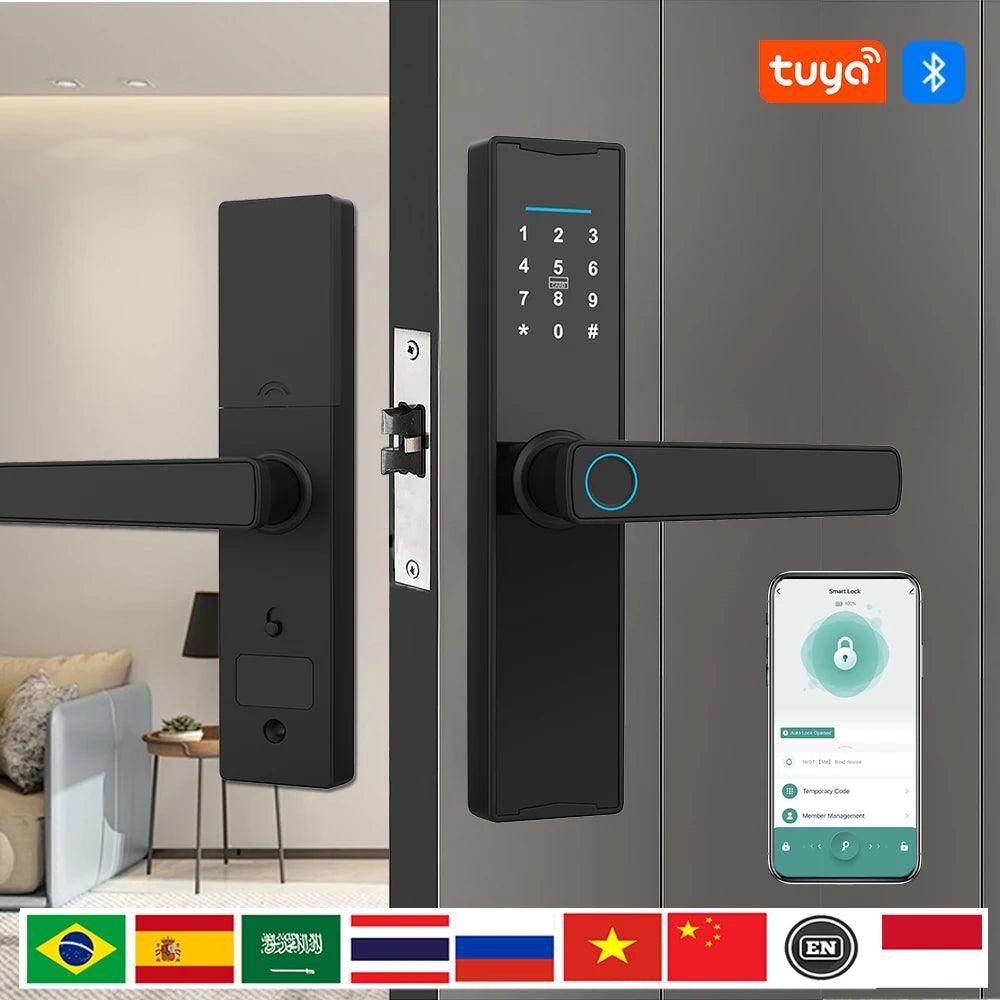 Smart Fingerprint Door Lock | App, Card, Code, Key - P12 Hub Europe