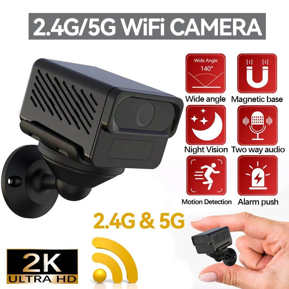 Indoor Camera 2K Battery, PIR, Night Vision, 2-Way Audio - P12 Hub Europe