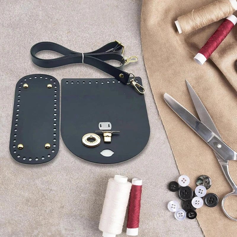 1/6pcs Handmade Bag Bottom Flap Cover Hardware For Bags DIY HandBag Shloulder Straps For Knitting Bags Handbag Crossbody Bags