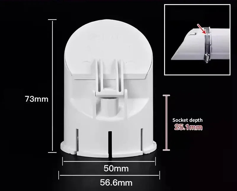 50-110mm Drainage Pipe Floor Drains Anti Odor Insect-proof Roof Cover Rain Tube Cap Strainer Plug Outdoor Balcony Pipeline Parts