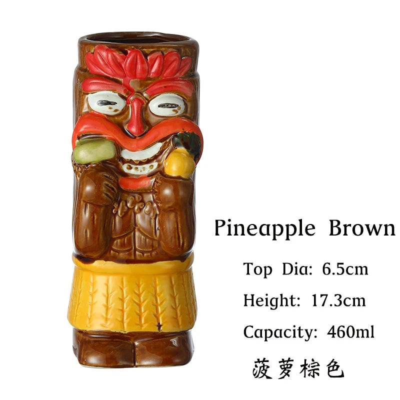 1PCS Tiki Mugs Ceramic Mug Party Cocktail Tumbler For Liquor, Beverages - P12 Hub Europe