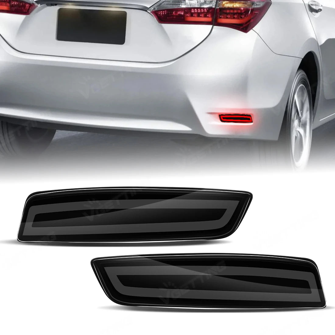 LED Rear Bumper Light Assembly For Toyota Corolla Altis 2014-2018 For Lexus GS250 ES250 Dynamic Turn Signal Rear Tail Brake Lamp