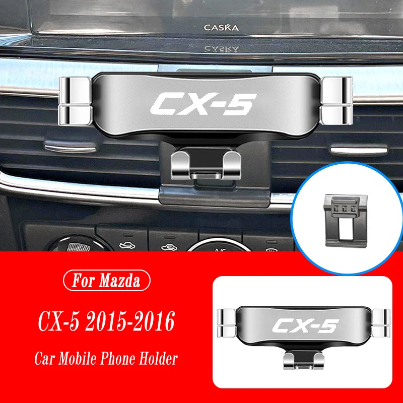 Car Mobile Phone Holder For Mazda CX-5 2015-2022 CX8 2019-2022 Air Vent Mounts Stand GPS Gravity Navigation Bracket Accessories