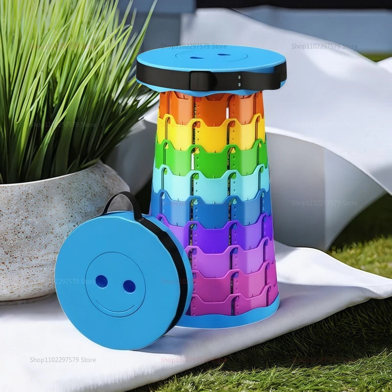 Portable telescopic chair -Outdoor beach fishing and barbecuing chair -Lightweight and durable -Suitable for picnics and travels