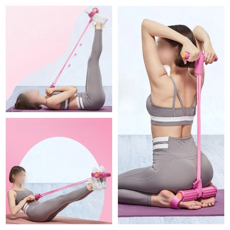 Multifunction Tension Rope Resistance Band Elastic Pedal Puller Leg Stretching Slimming Training Portable Fitness Equipment