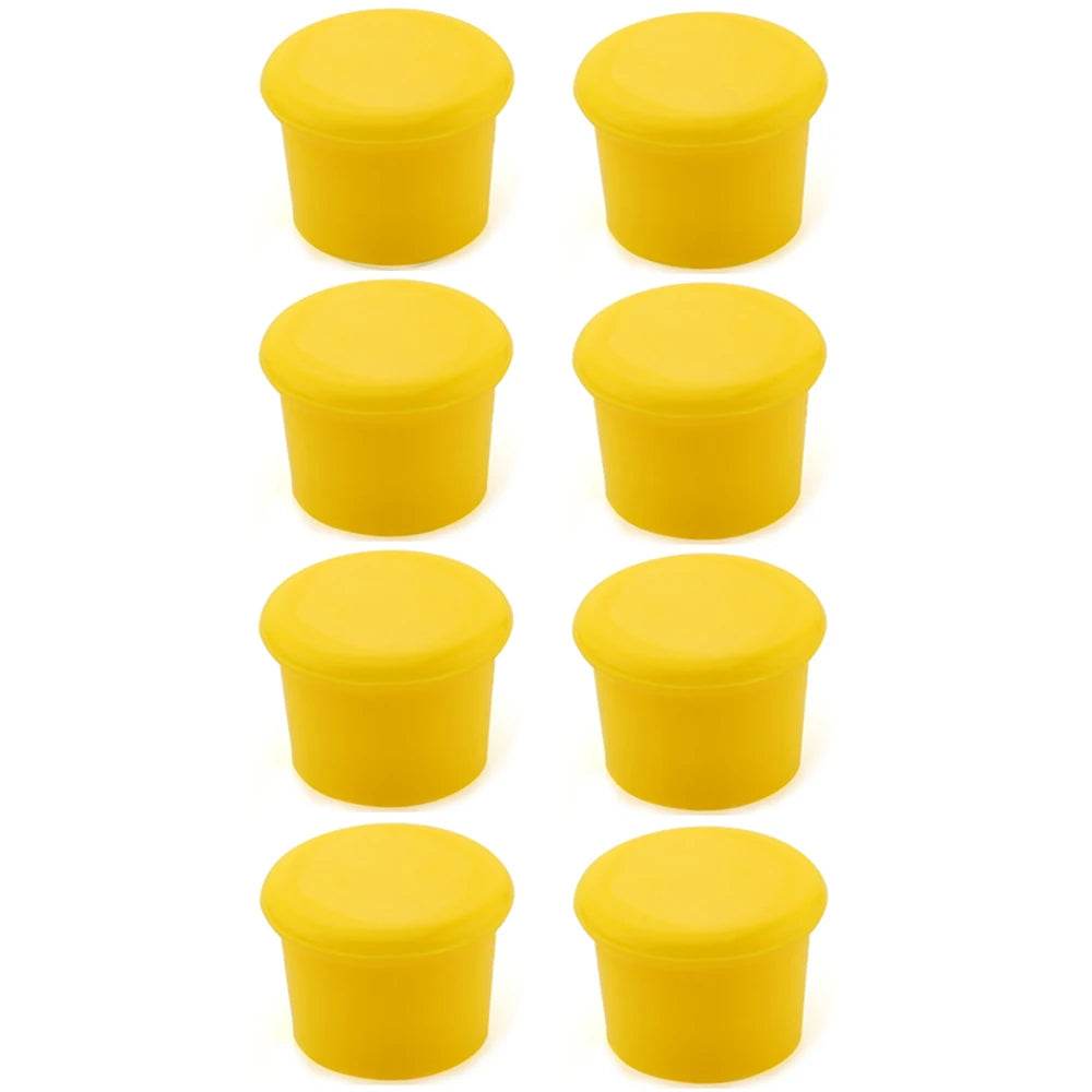 8Pcs Wine Stoppers Reusable Silicone Wine Corks Wine Bottle Stopper Beverages Beer Champagne Sealed Bottle Cap Keep Wine Fresh - P12 Hub Europe