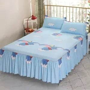 Stylish Single-piece Bed Circumference Skirt, Korean Version Bedspread & Coverlet, Fade-Resistant Design - P12 Hub Europe