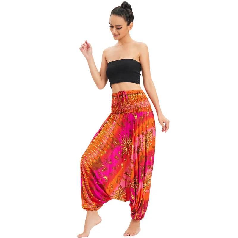 Women's Boho Harem Rayon Pants - P12 Hub Europe