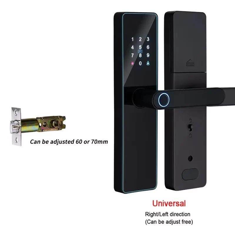 Fingerprint Door Lock | App, Remote, Handle, Card, Code - P12 Hub Europe