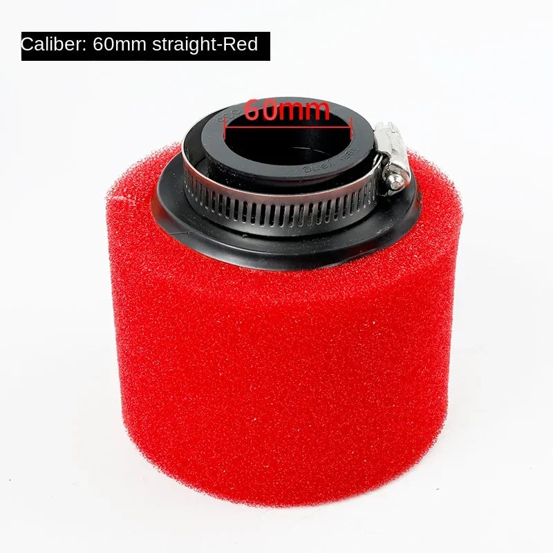35mm 38mm 42mm 45mm 48mm 50mm 60MM Elbow Neck Foam Air Filter Sponge Cleaner Scooter Dirt Bike Motorcycle RED Kayo BSE