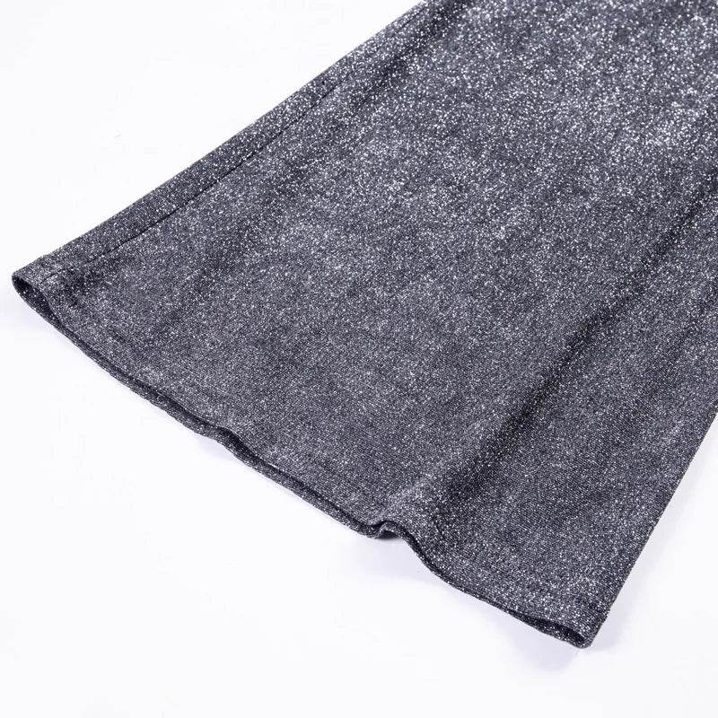 Shiny Sequin Wide Pants - P12 Hub Europe