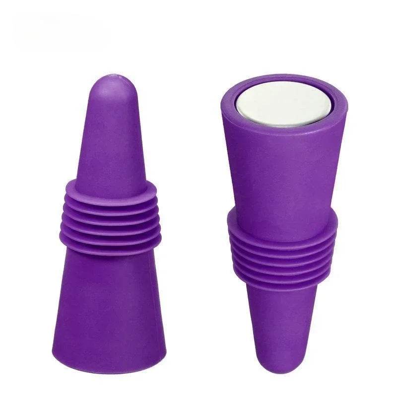 Silicone Wine and Beverage Bottle Cap Set Leak Proof Champagne Bottles Sealer Stoppers Wine Cork Saver Stopper Reusable - P12 Hub Europe