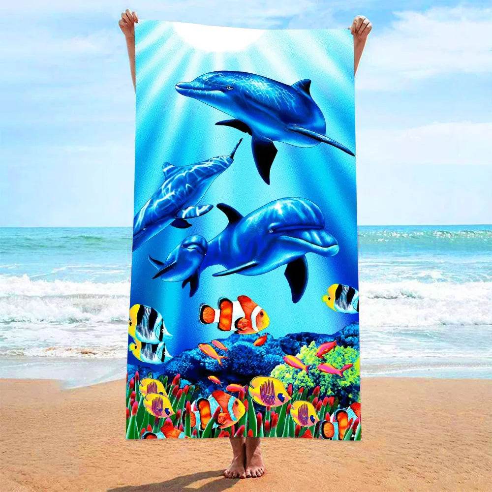 Quick Drying Microfiber Towels Beach Mat Sports Bathroom Luxury Travel Shower Towel Large Sand Free for Adults Body Dry Towels - P12 Hub Europe