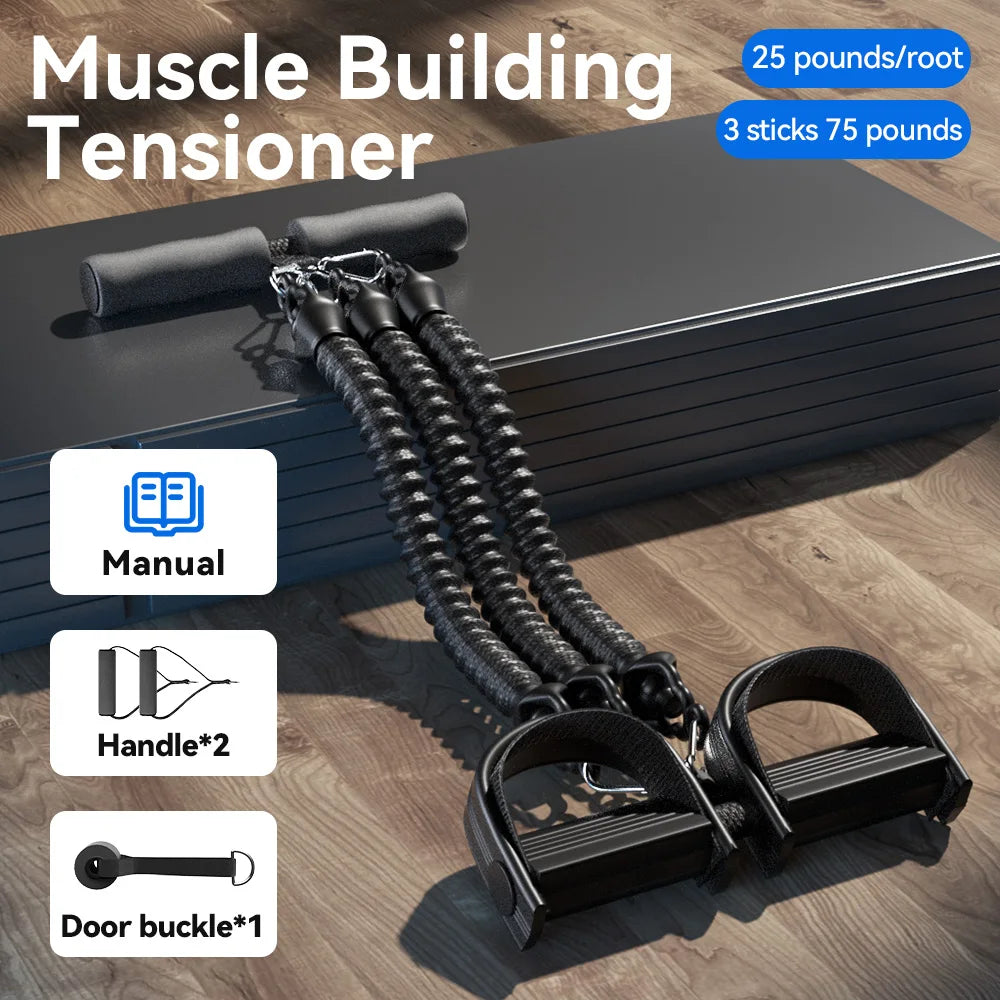 Man Tension Rope Woman Yoga Pedal Puller Portable Resistance Band Elastic Fitness Equipment Leg Stretching Exercise At Home