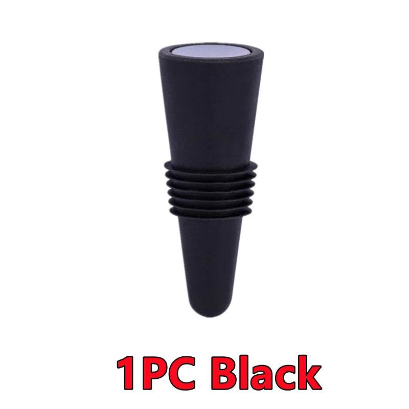 New 6/2/1PC Silicone Wine Bottle Stopper Set Whiskey Leak Proof Beer Champagne Bottle Cap Closer Wine Cork Lid Bar Accessories - P12 Hub Europe