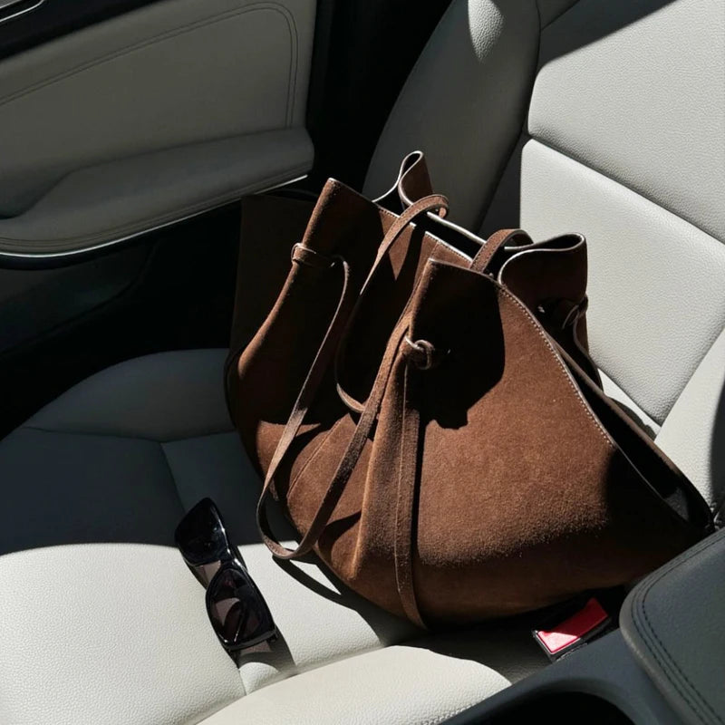 Custom Name Initials Large Capacity Faux Suede Tote Bags For Women Luxury Designer Handbags Purses 2024 New In Underarm Shoulder