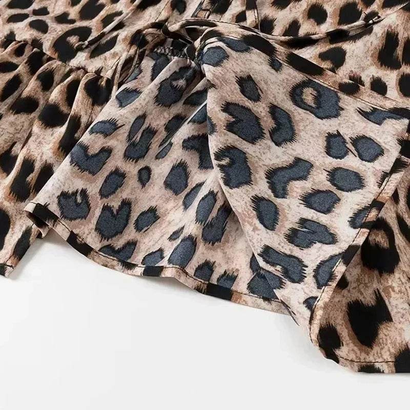 Leopard Print Crop Top - P12 Hub Europe