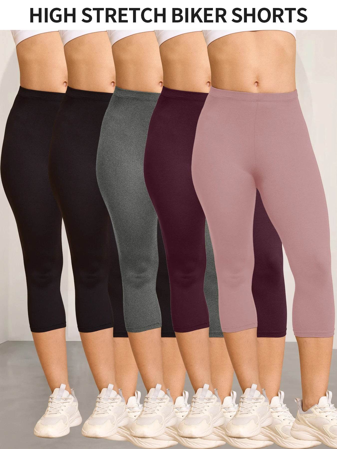Women's 5-Pack Capri Leggings - P12 Hub Europe