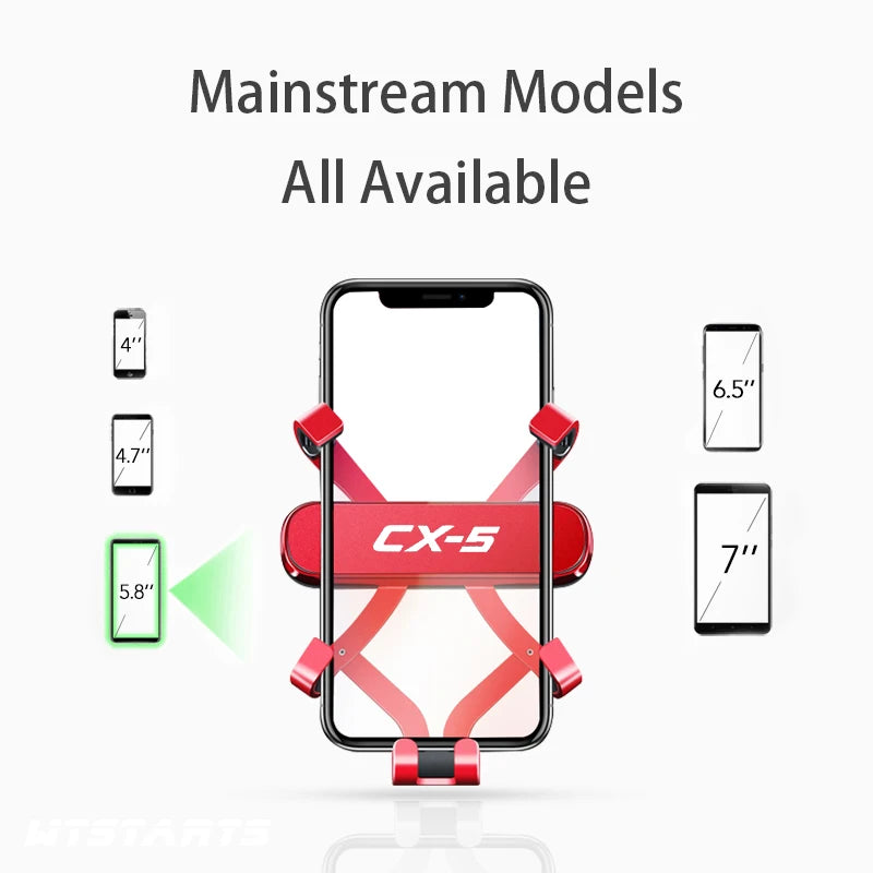 Car Phone Holder Mount Stand For Mazda CX-5 2013-2022 Adjustable GPS Navigation Mobile Phone Bracket Car Lnterior Accessories