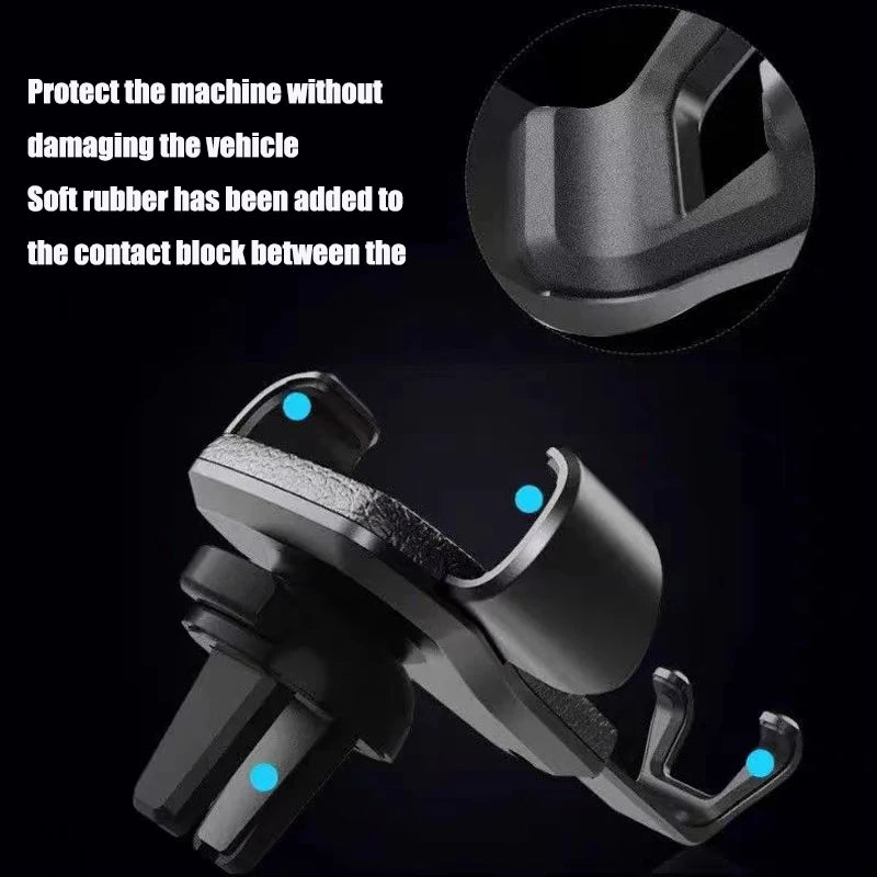 Car Phone Holder Gravity Air Vent Clip GPS Stand Installatio For Volkswagen R GTI Rline Golf Passat Polo Tiguan Teramont Touareg