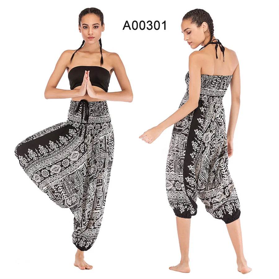 Women's Boho Harem Rayon Pants - P12 Hub Europe