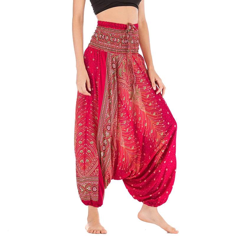 Women's Boho Harem Rayon Pants - P12 Hub Europe