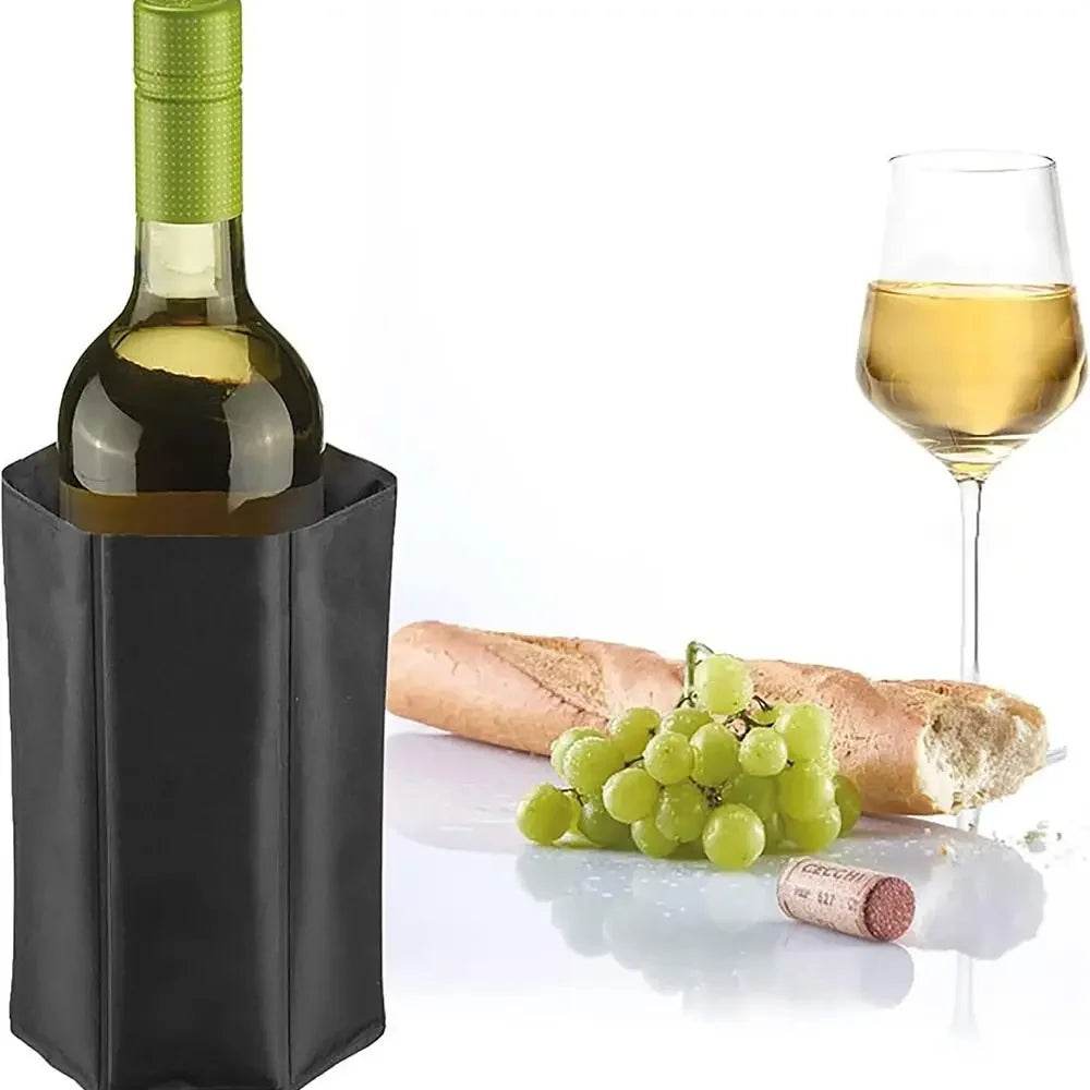 Wine Cooler Sleeve Wine Bottle Chiller Ice Pack Adjustable Bottle Wrap Keep Cool Refreshing for Red White Champagne Sparkling - P12 Hub Europe