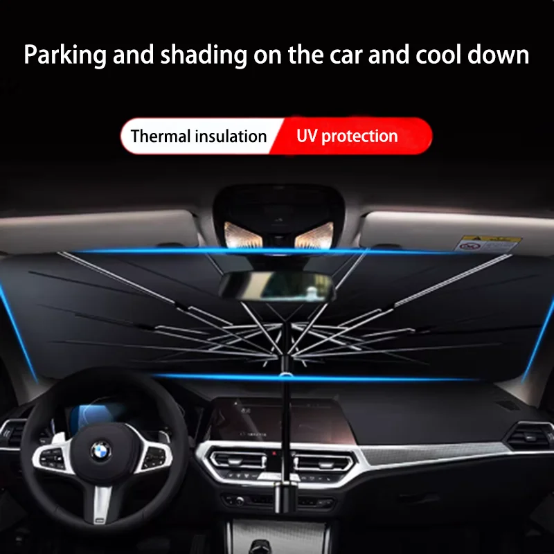 2025 car parasol sunshade sun protection thermal insulation front baffle windshield cover cool interior front panel new model