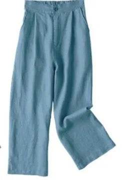 Women's Wide-Leg Linen Pants - P12 Hub Europe